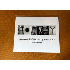 Two 8x10 HOCKEY Alphabet Art Photographs